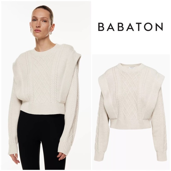 Aritzia Sweaters - Babaton • Seek Sweater in Heather Birch - Size Medium